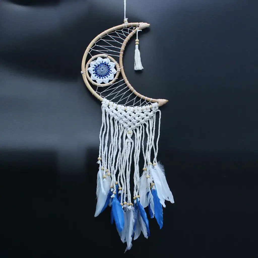 Protection Dream Catcher – Macrame Moon | www.artisangoods.co.uk 7