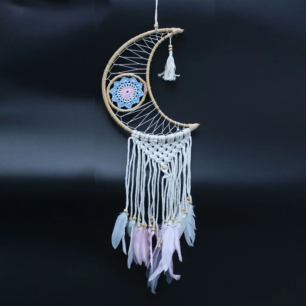 Protection Dream Catcher – Macrame Moon | www.artisangoods.co.uk 6
