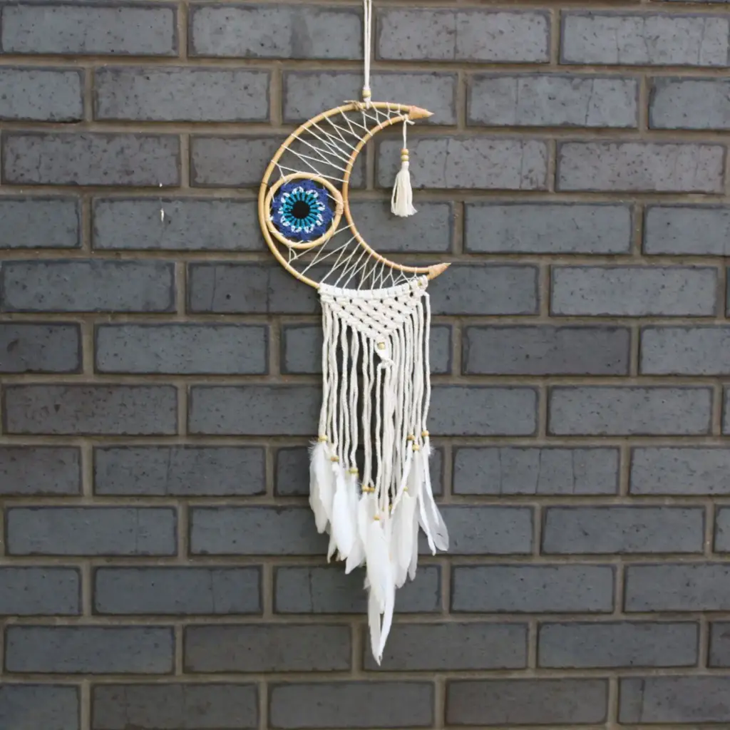 Protection Dream Catcher – Macrame Moon | www.artisangoods.co.uk 5