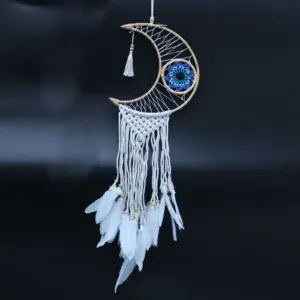 Protection Dream Catcher – Macrame Moon | www.artisangoods.co.uk 4
