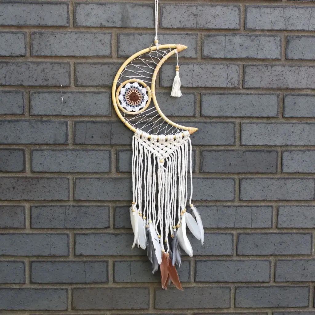 Protection Dream Catcher – Macrame Moon | www.artisangoods.co.uk 3
