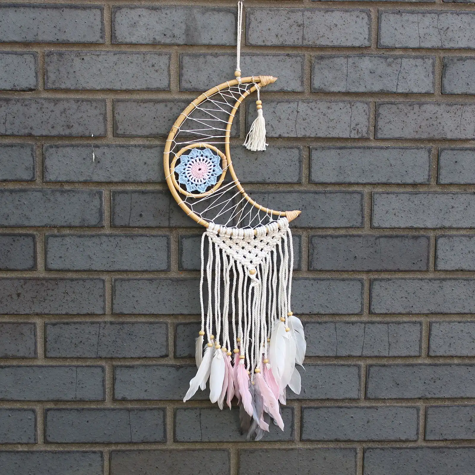 Protection Dream Catcher – Macrame Moon | www.artisangoods.co.uk 2 Protection Dream Catcher – Macrame Moon | www.artisangoods.co.uk 1