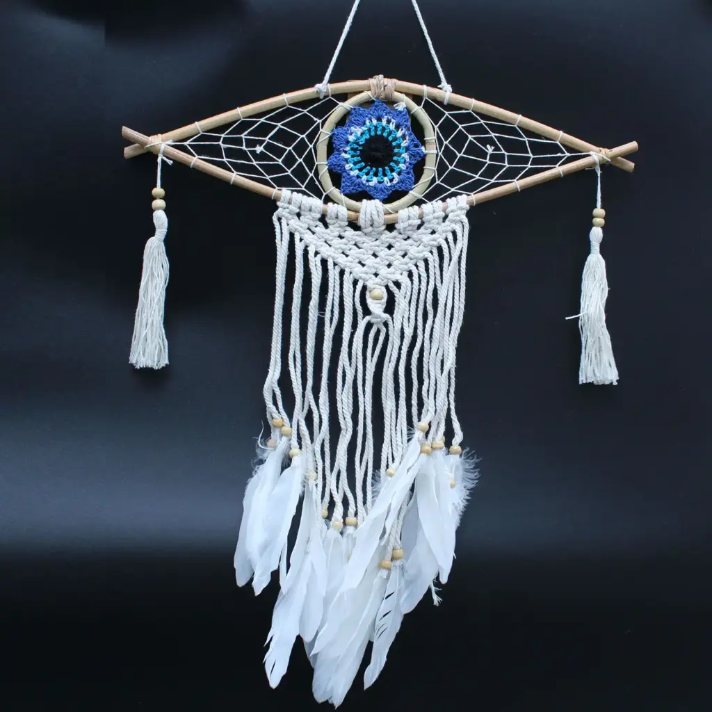 Protection Dream Catcher – Sm Macrame Evil Eye | www.artisangoods.co.uk 7