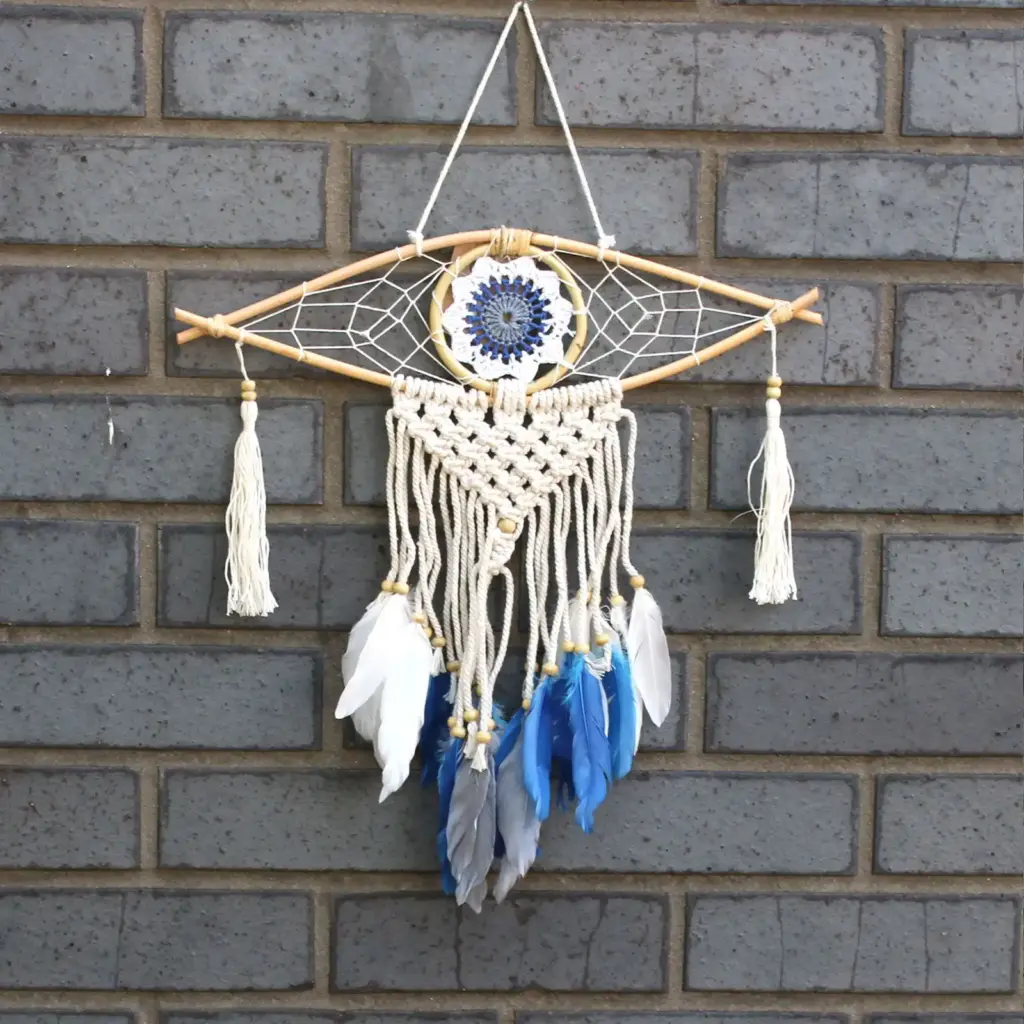 Protection Dream Catcher – Sm Macrame Evil Eye | www.artisangoods.co.uk 5
