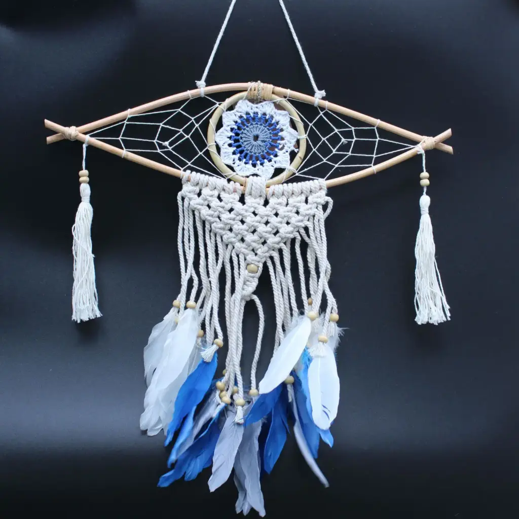 Protection Dream Catcher – Sm Macrame Evil Eye | www.artisangoods.co.uk 4