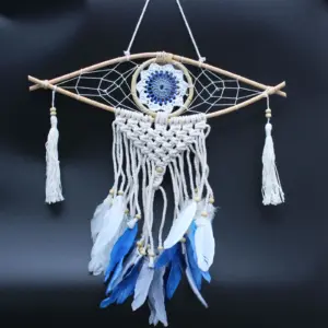 Protection Dream Catcher – Sm Macrame Evil Eye | www.artisangoods.co.uk 4