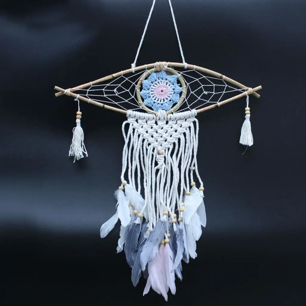 Protection Dream Catcher – Sm Macrame Evil Eye | www.artisangoods.co.uk 3