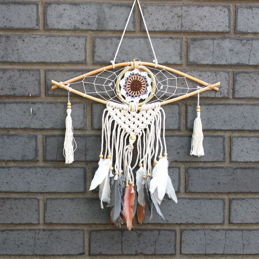 Protection Dream Catcher – Sm Macrame Evil Eye | www.artisangoods.co.uk
