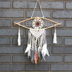 Protection Dream Catcher – Sm Macrame Evil Eye | www.artisangoods.co.uk 1