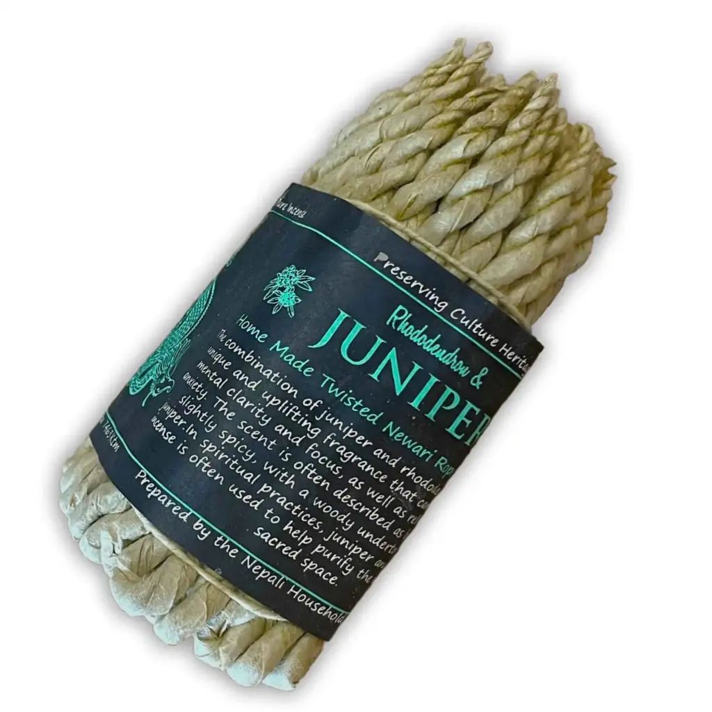 Pure Herbs Rope Incense – Rhododendron and Juniper | www.artisangoods.co.uk