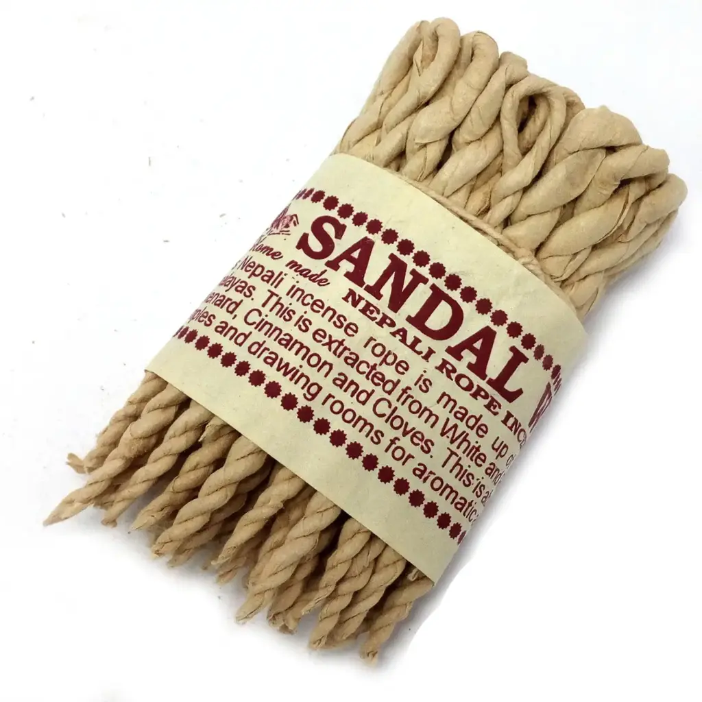 Pure Herbs Sandalwood & Spice Rope Incense | www.artisangoods.co.uk