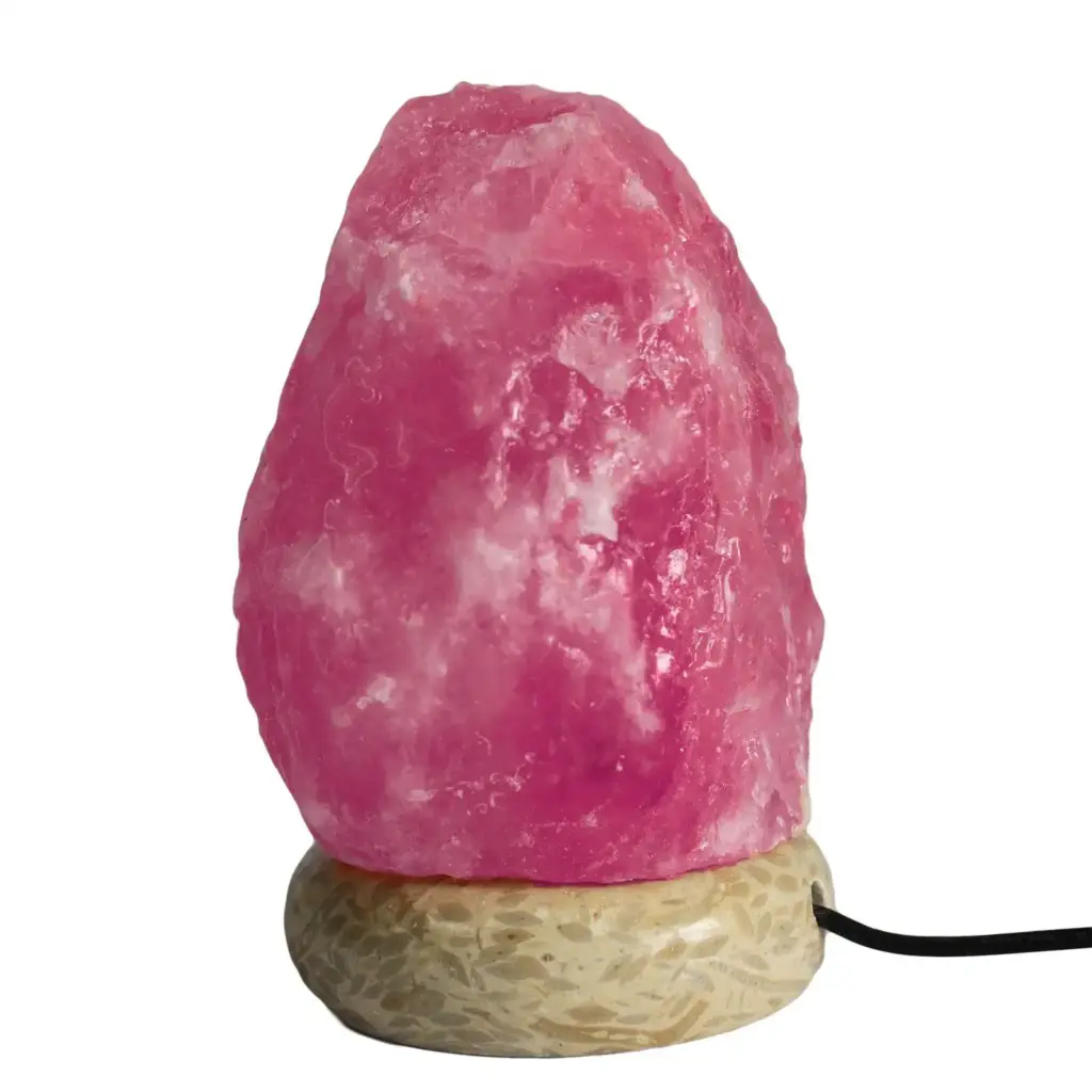 Quality USB Natural Salt Lamp – 11.5 cm Random Colours | www.artisangoods.co.uk 2
