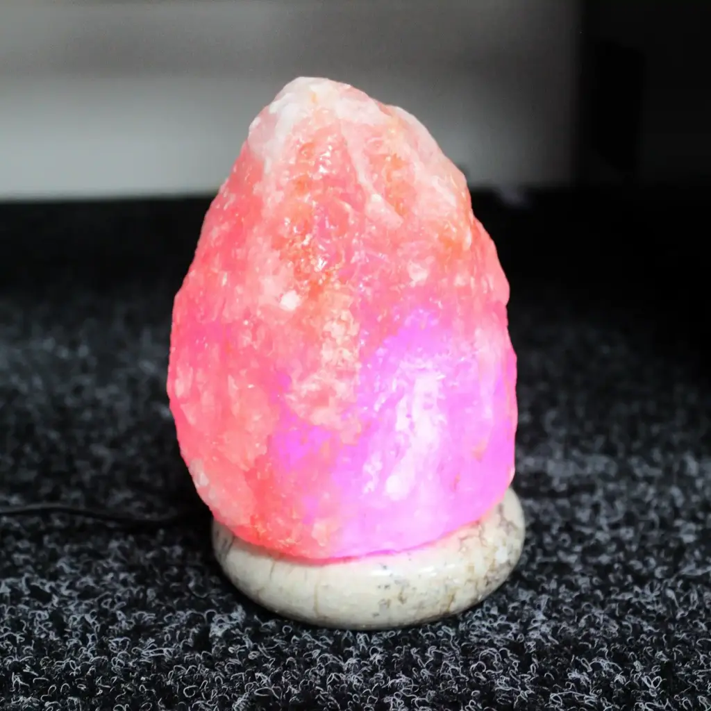 Quality USB Natural Salt Lamp – 11.5 cm Random Colours | www.artisangoods.co.uk 3