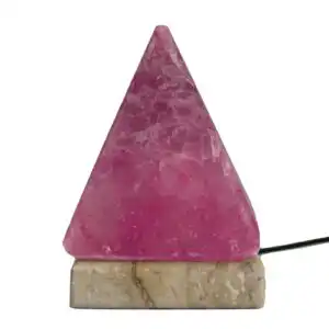 Quality USB Pyramid Salt Lamp – 9 cm (multi) | www.artisangoods.co.uk 1