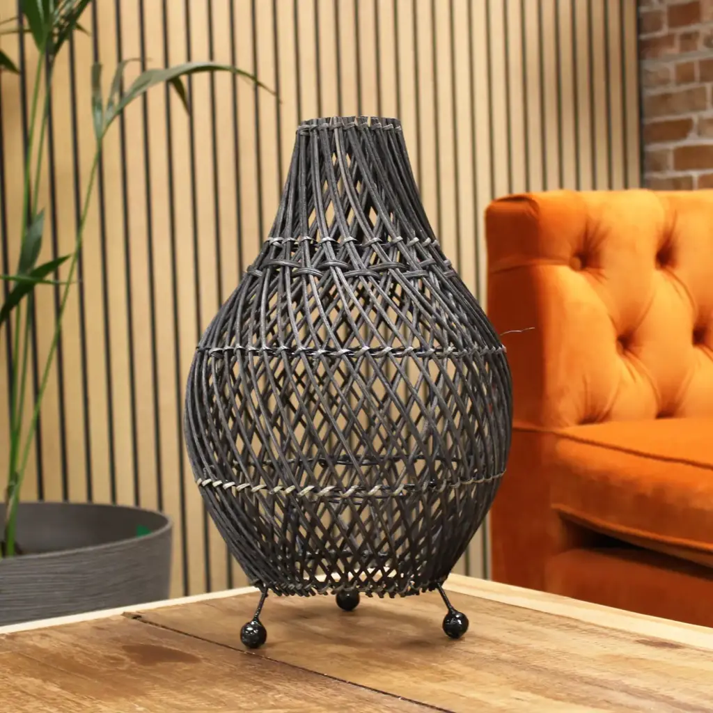 Rattan Table Lamps – Black | www.artisangoods.co.uk 2 Rattan Table Lamps – Black | www.artisangoods.co.uk 2