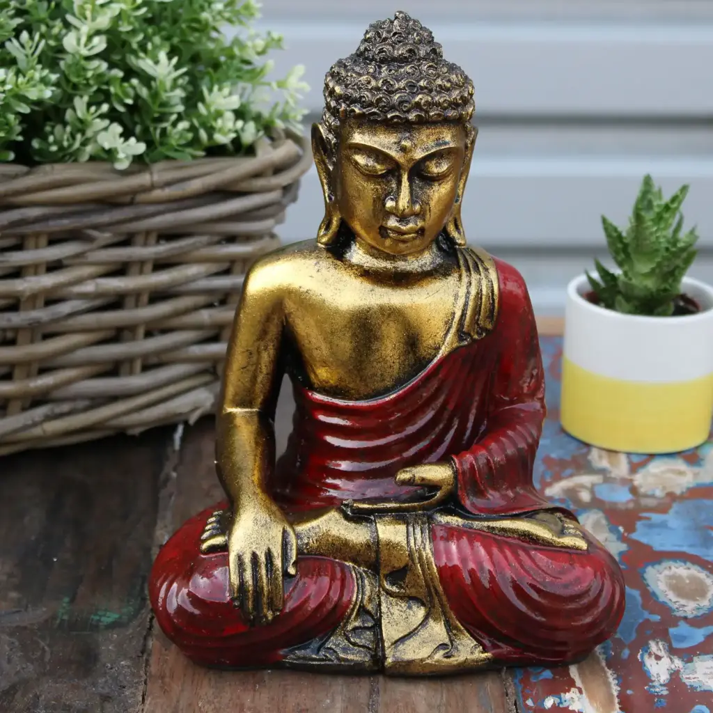 Red & Gold Buddha – Large | www.artisangoods.co.uk 6
