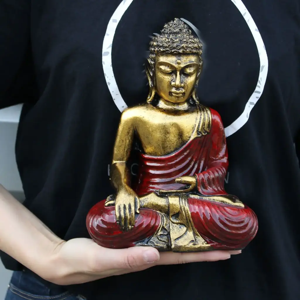 Red & Gold Buddha – Large | www.artisangoods.co.uk 5