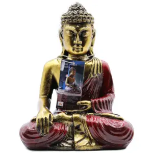 Red & Gold Buddha – Large | www.artisangoods.co.uk 2