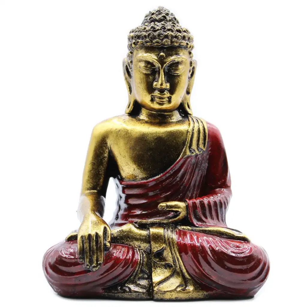 Red & Gold Buddha – Large | www.artisangoods.co.uk