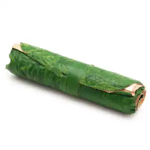 Rolled Leather Travel Notebook – 96 pages – Green  21x15cm | www.artisangoods.co.uk 1
