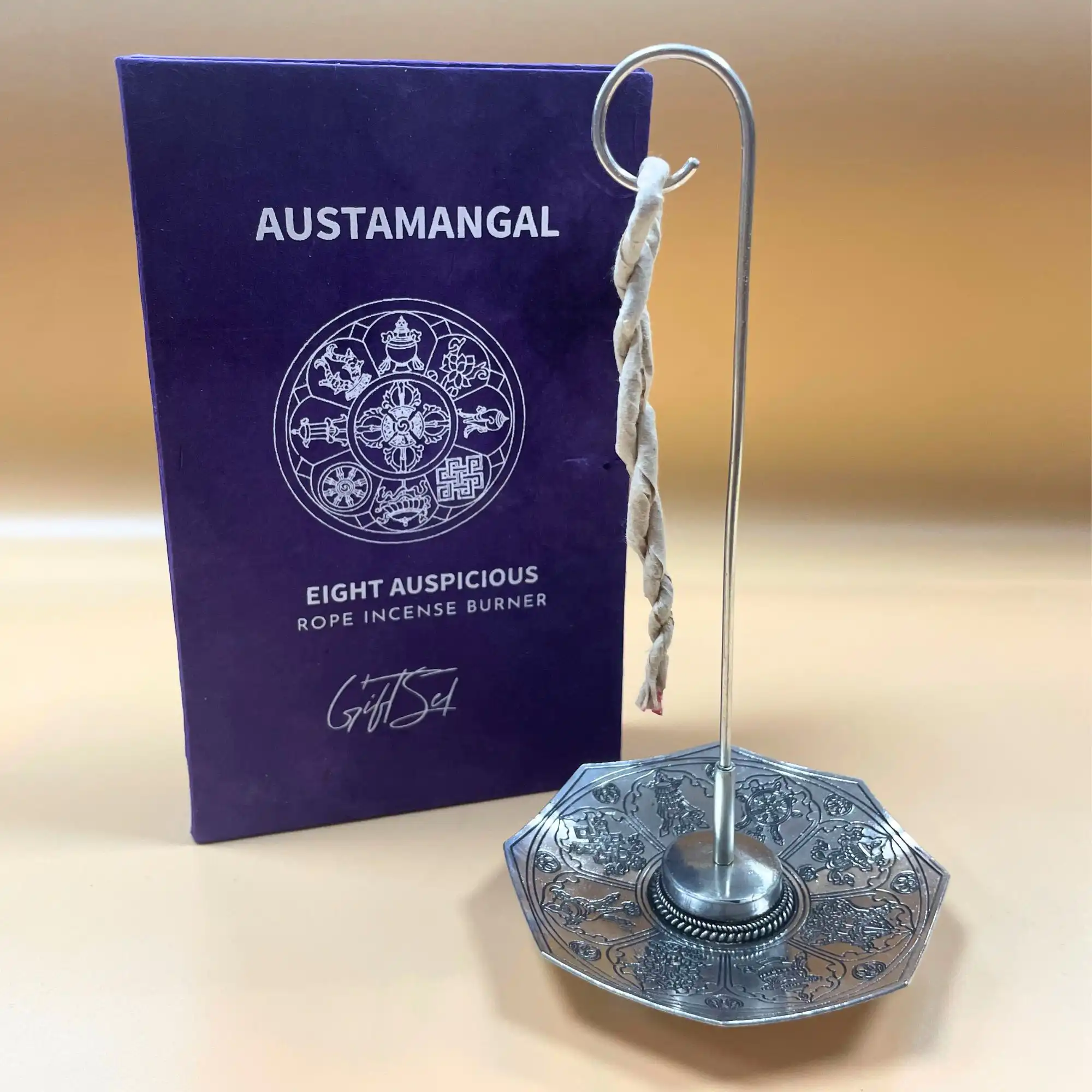 Rope Incense and Silver Plated Holder Set – Astamangal | www.artisangoods.co.uk 3 Rope Incense and Silver Plated Holder Set – Astamangal | www.artisangoods.co.uk 2