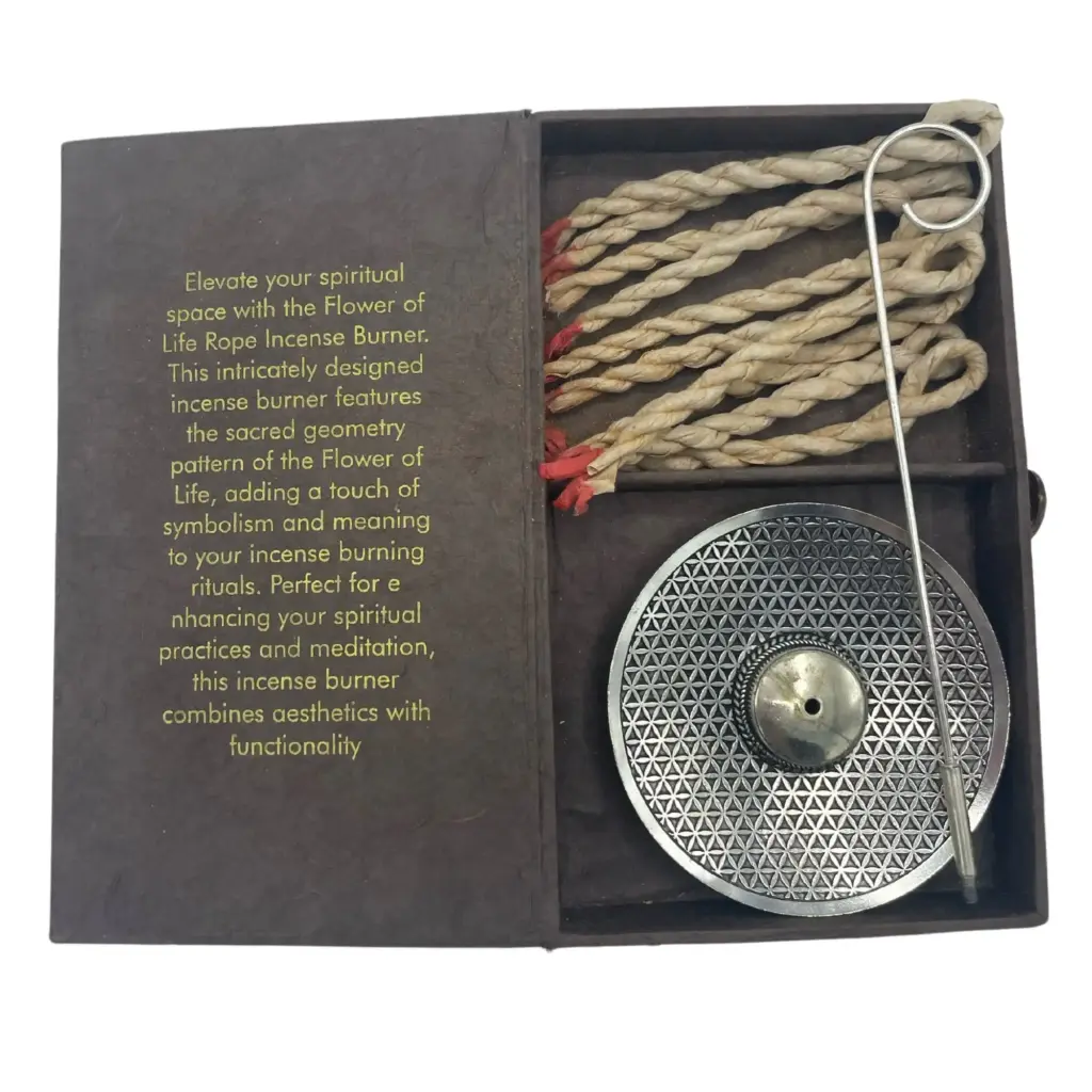 Rope Incense and Silver Plated Holder Set – Flower of Life | www.artisangoods.co.uk 7 Rope Incense and Silver Plated Holder Set – Flower of Life | www.artisangoods.co.uk 7