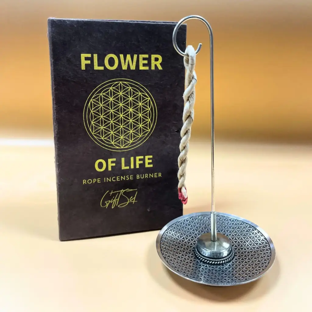 Rope Incense and Silver Plated Holder Set – Flower of Life | www.artisangoods.co.uk 2 Rope Incense and Silver Plated Holder Set – Flower of Life | www.artisangoods.co.uk 2