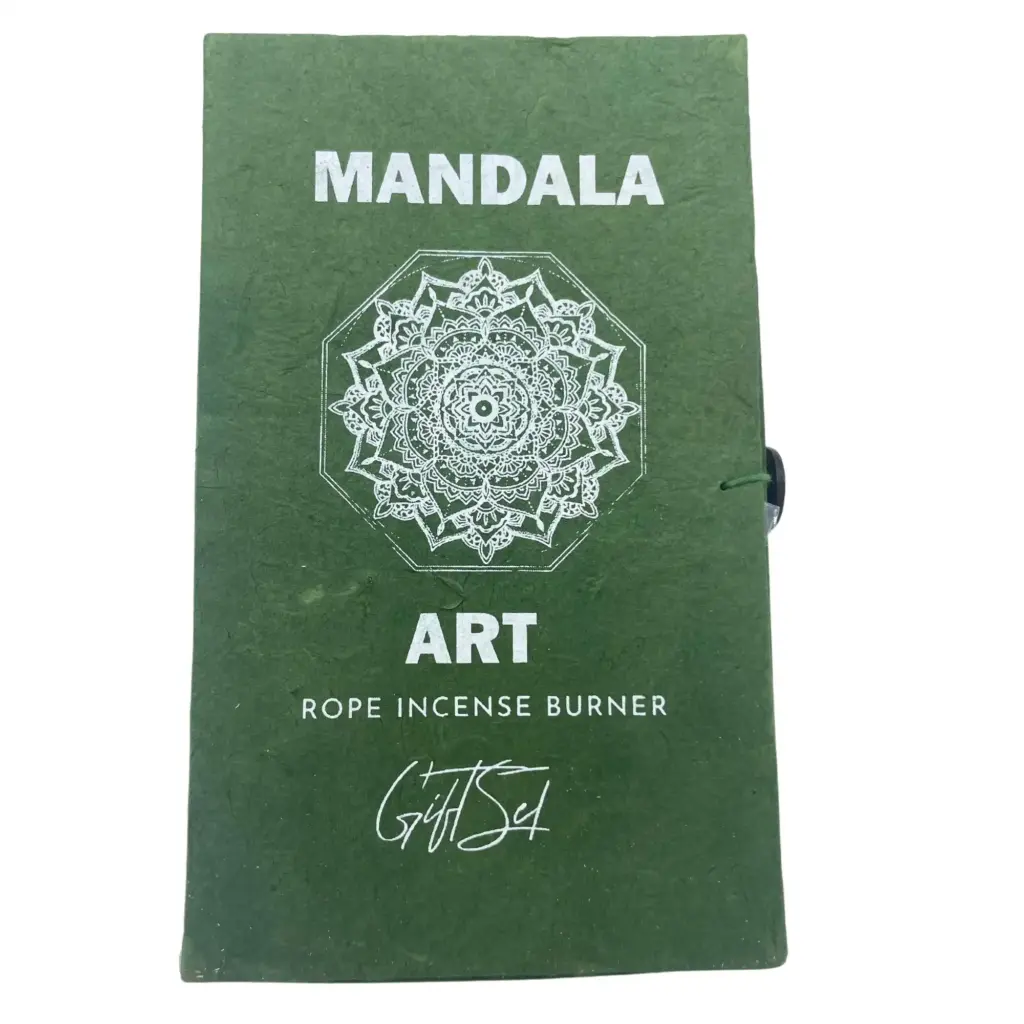 Rope Incense and Silver Plated Holder Set – Mandala Flower | www.artisangoods.co.uk 3