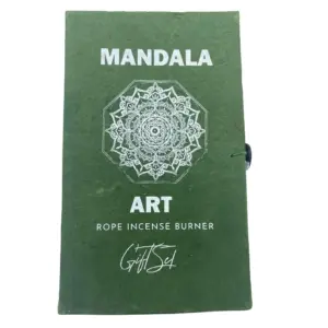 Rope Incense and Silver Plated Holder Set – Mandala Flower | www.artisangoods.co.uk 3