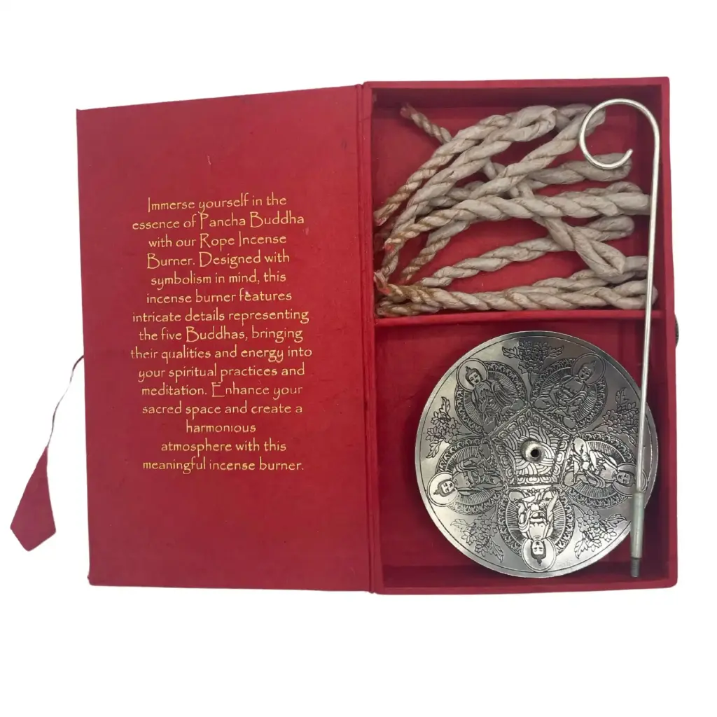Rope Incense and Silver Plated Holder Set – Pancha Buddha | www.artisangoods.co.uk 6 Rope Incense and Silver Plated Holder Set – Pancha Buddha | www.artisangoods.co.uk 6
