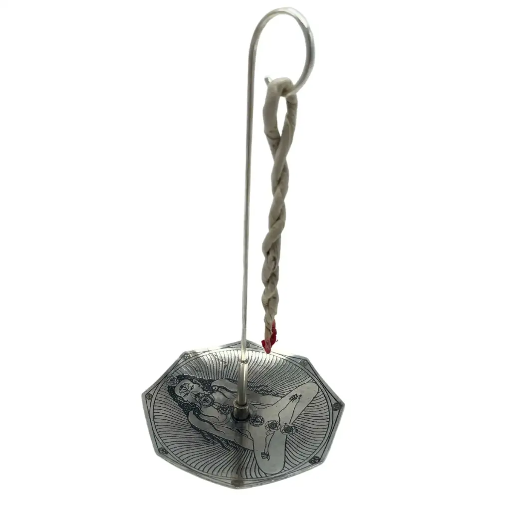 Rope Incense and Silver Plated Holder Set – Tantra Yoga | www.artisangoods.co.uk 3