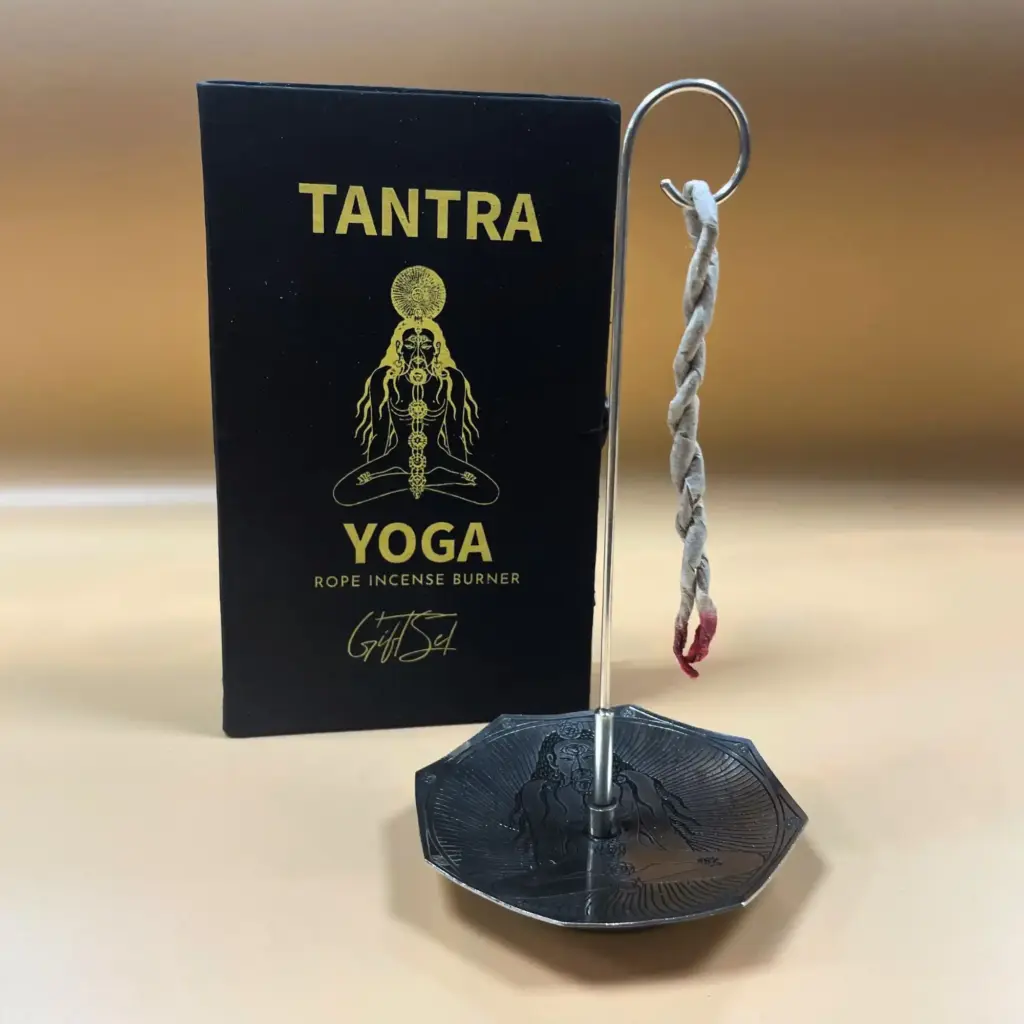 Rope Incense and Silver Plated Holder Set – Tantra Yoga | www.artisangoods.co.uk