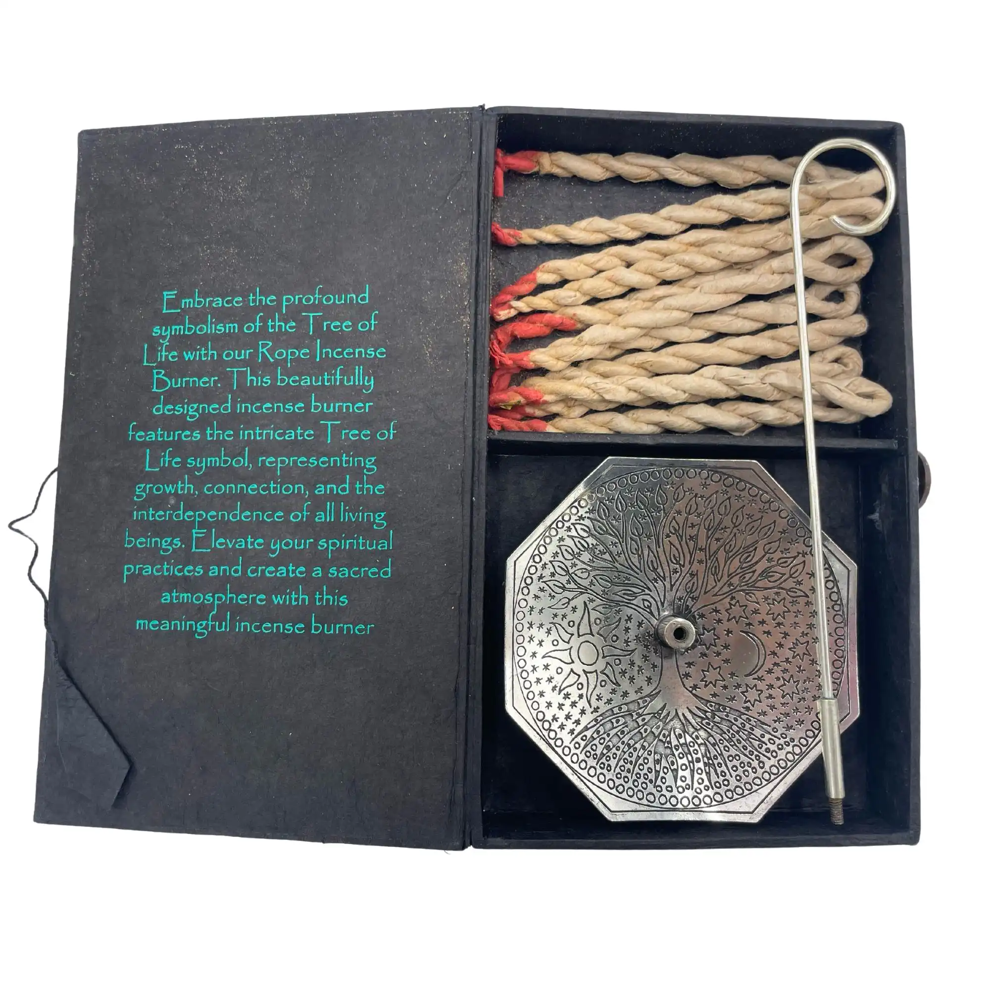 Rope Incense and Silver Plated Holder Set – Tree of Life | www.artisangoods.co.uk 5 Rope Incense and Silver Plated Holder Set – Tree of Life | www.artisangoods.co.uk 4