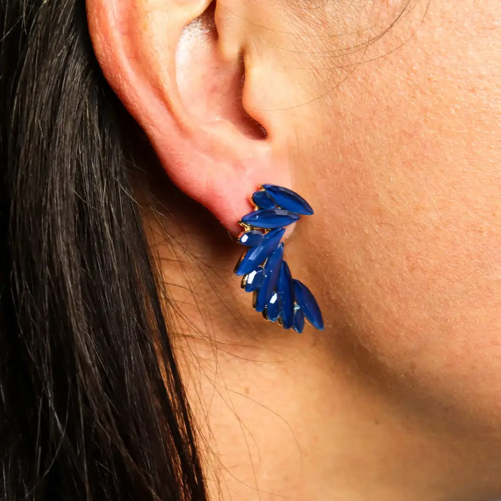 Royal Blue – Vintage Glass – Angel Wings – Earrings | www.artisangoods.co.uk 2 Royal Blue – Vintage Glass – Angel Wings – Earrings | www.artisangoods.co.uk 2