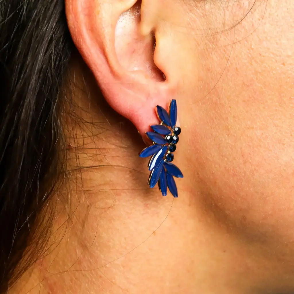 Royal Blue – Vintage Glass – Faries – Earrings | www.artisangoods.co.uk 2