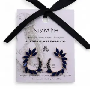 Royal Blue – Vintage Glass – Loop – Earrings | www.artisangoods.co.uk 4