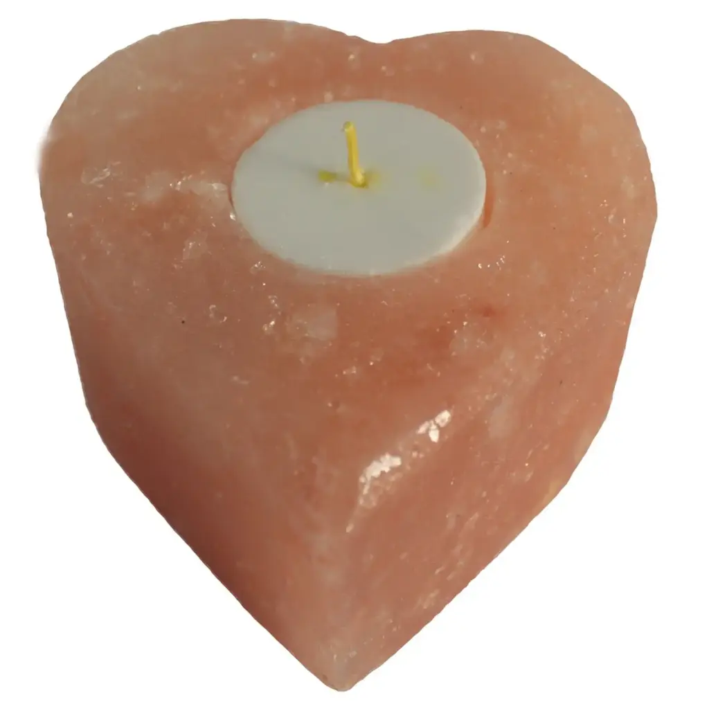 Salt Candle Holder – Med Heart | www.artisangoods.co.uk