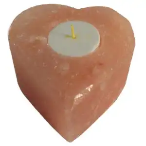 Salt Candle Holder – Med Heart | www.artisangoods.co.uk 1