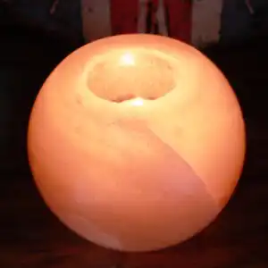 Salt Candle Holder – Round | www.artisangoods.co.uk