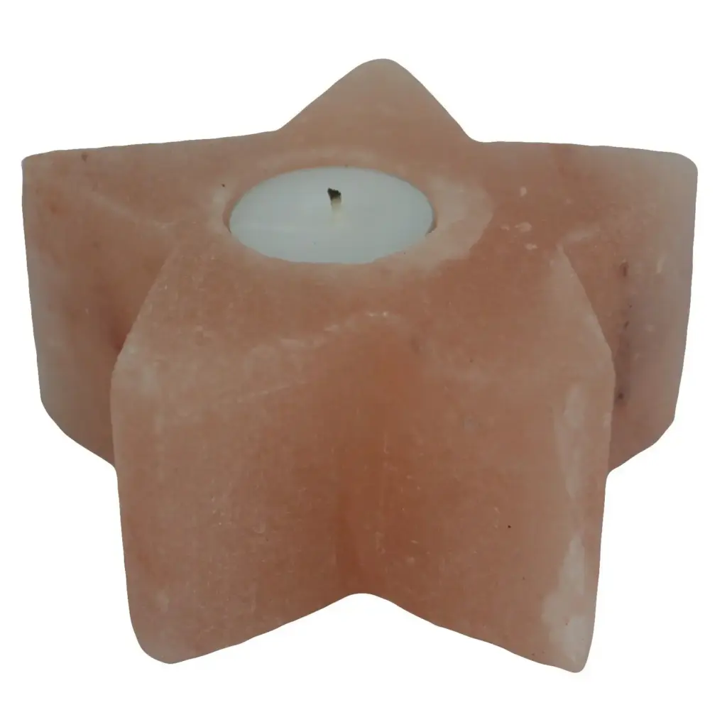 Salt Candle Holder – Star | www.artisangoods.co.uk