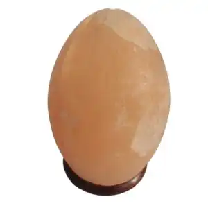 Salt Lamp Egg – Wooden Base | www.artisangoods.co.uk 1