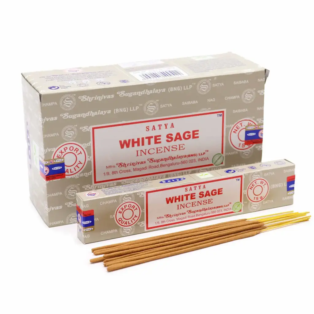 Satya Incense 15gm – White Sage | www.artisangoods.co.uk