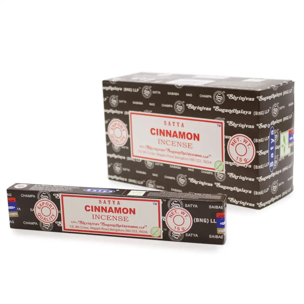 Satya Incense Sticks 15g – Cinnamon | www.artisangoods.co.uk