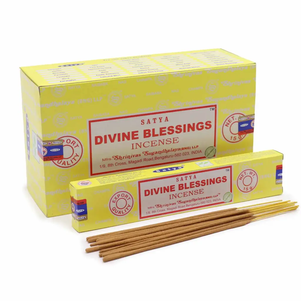 Satya Incense Sticks 15g – Divine Blessing | www.artisangoods.co.uk