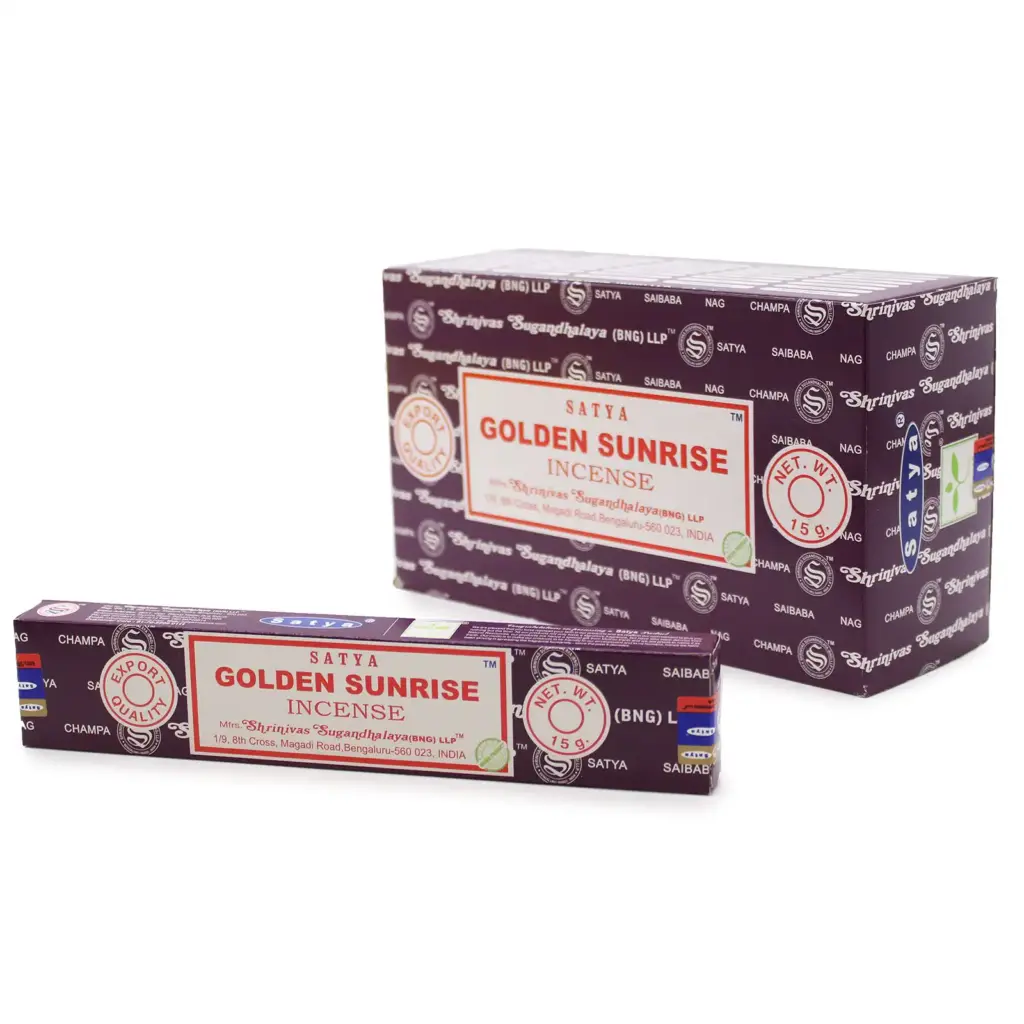 Satya Incense Sticks 15g – Golden Sunrise | www.artisangoods.co.uk 2