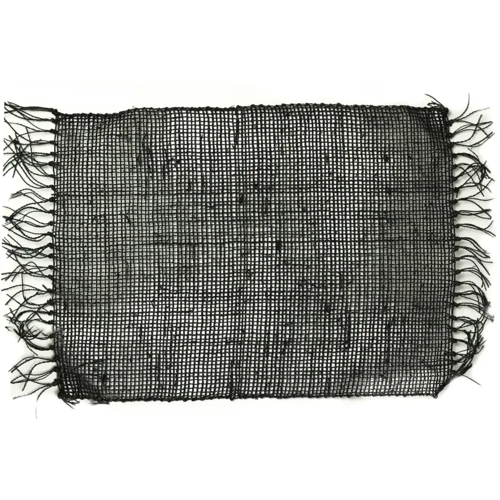 Seagrass Fringe Natural Placemat – Black | www.artisangoods.co.uk 2
