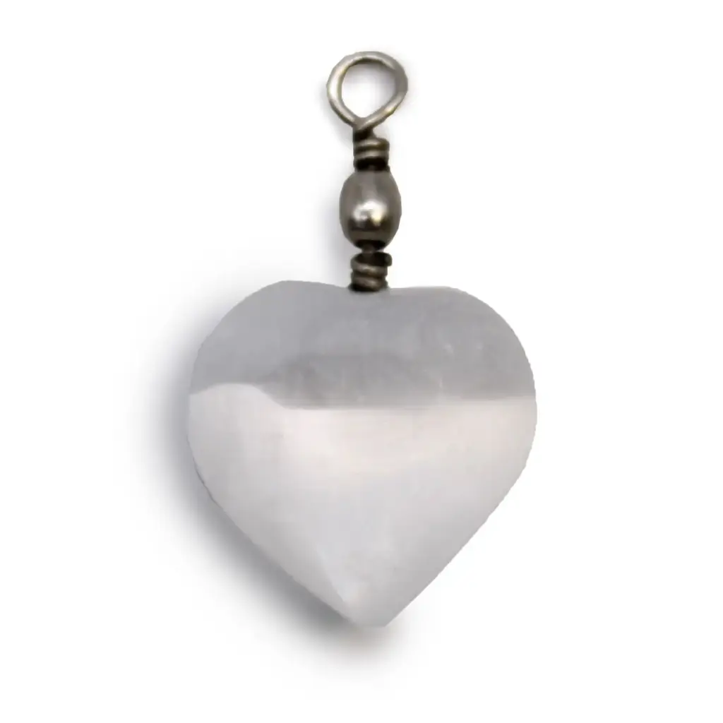 Selenite Heart Pendant | www.artisangoods.co.uk