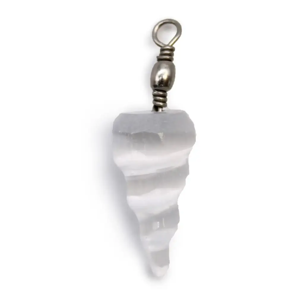 Selenite Spiral Pendant | www.artisangoods.co.uk