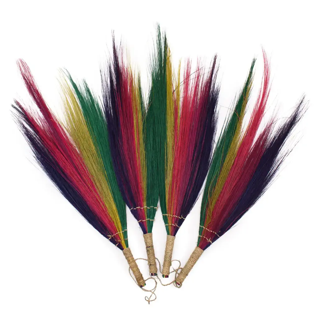 Set 4 – Pampas Broom – Rainbow Colours | www.artisangoods.co.uk