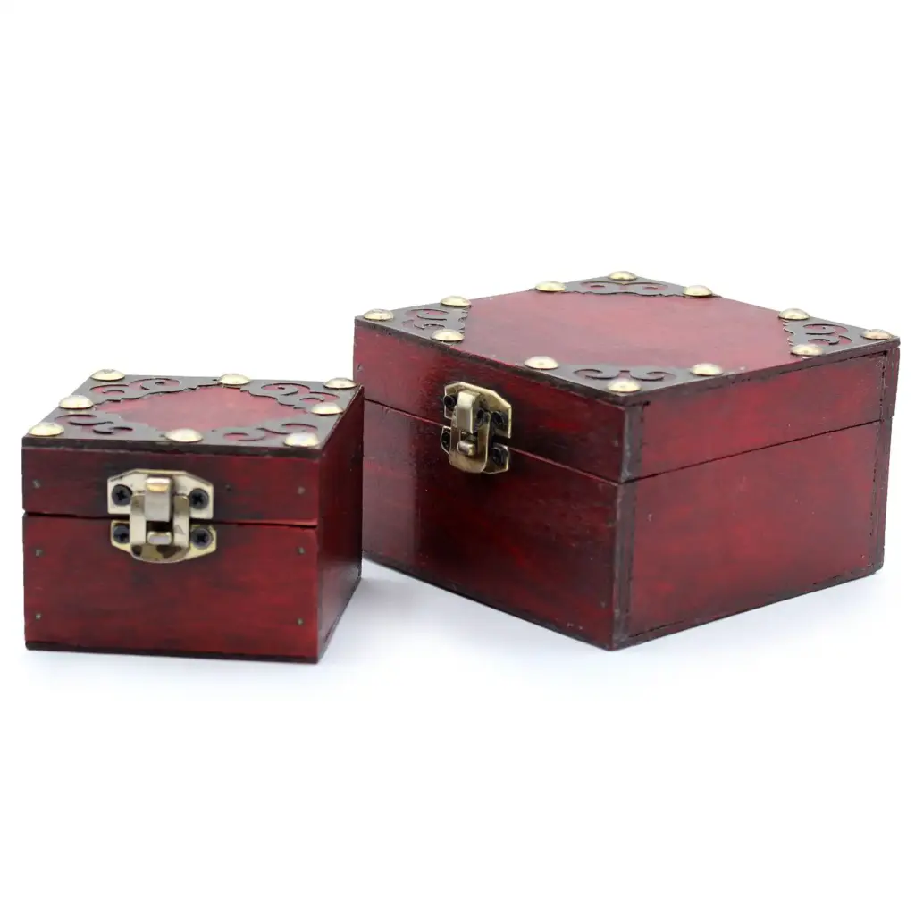 Set of 2 Gothic Square Boxes | www.artisangoods.co.uk